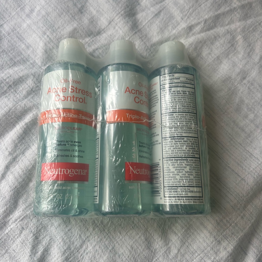 Neutrogena Acne Stress Control Cleanser - 3 pack, 8 Fl. OZ